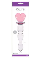 CRYSTAL HEART OF GLASS PINK
